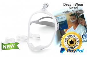DreamWear Назальная Маска Under The Nose - Fit Pack (S, M, MW, L Подушки со Среднего размера Рамкой)